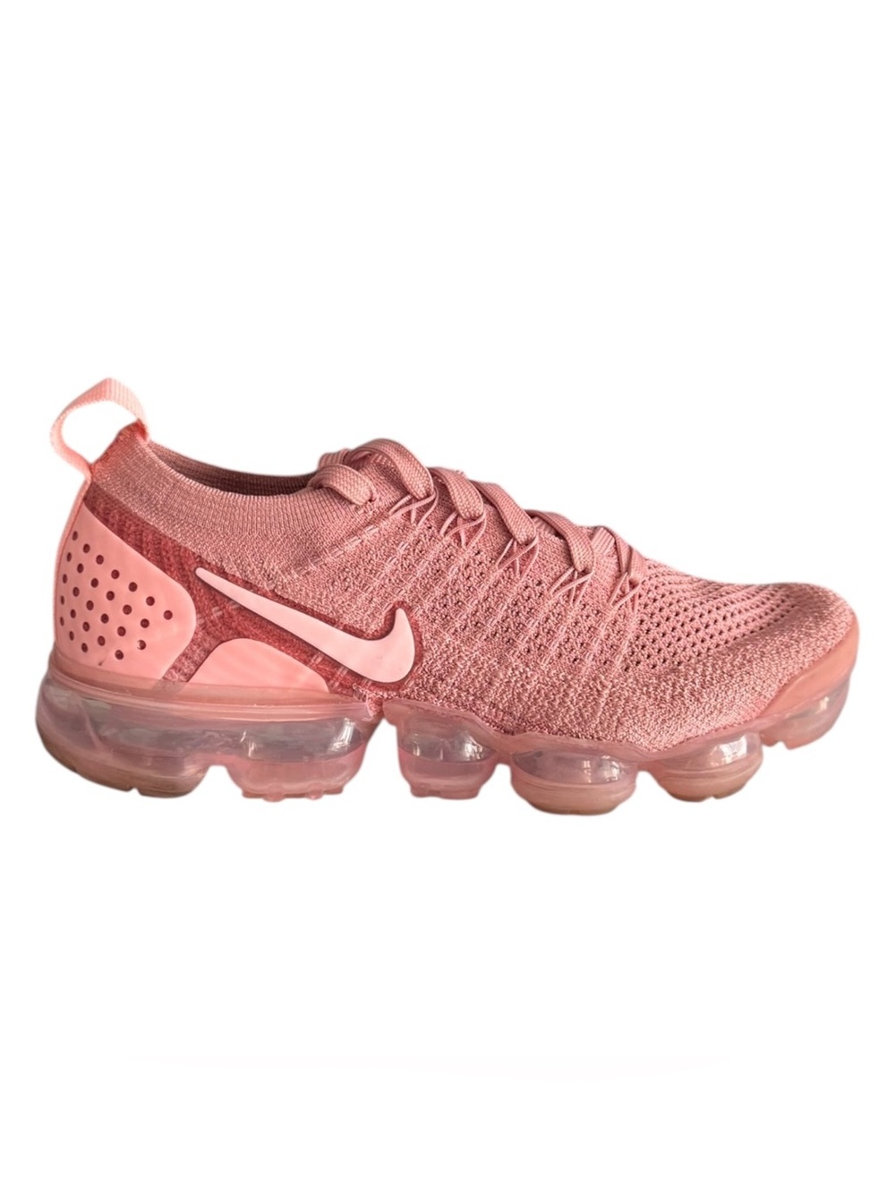 Nike Women’s Rose Pink Flyknit Air VaporMax Sneaker